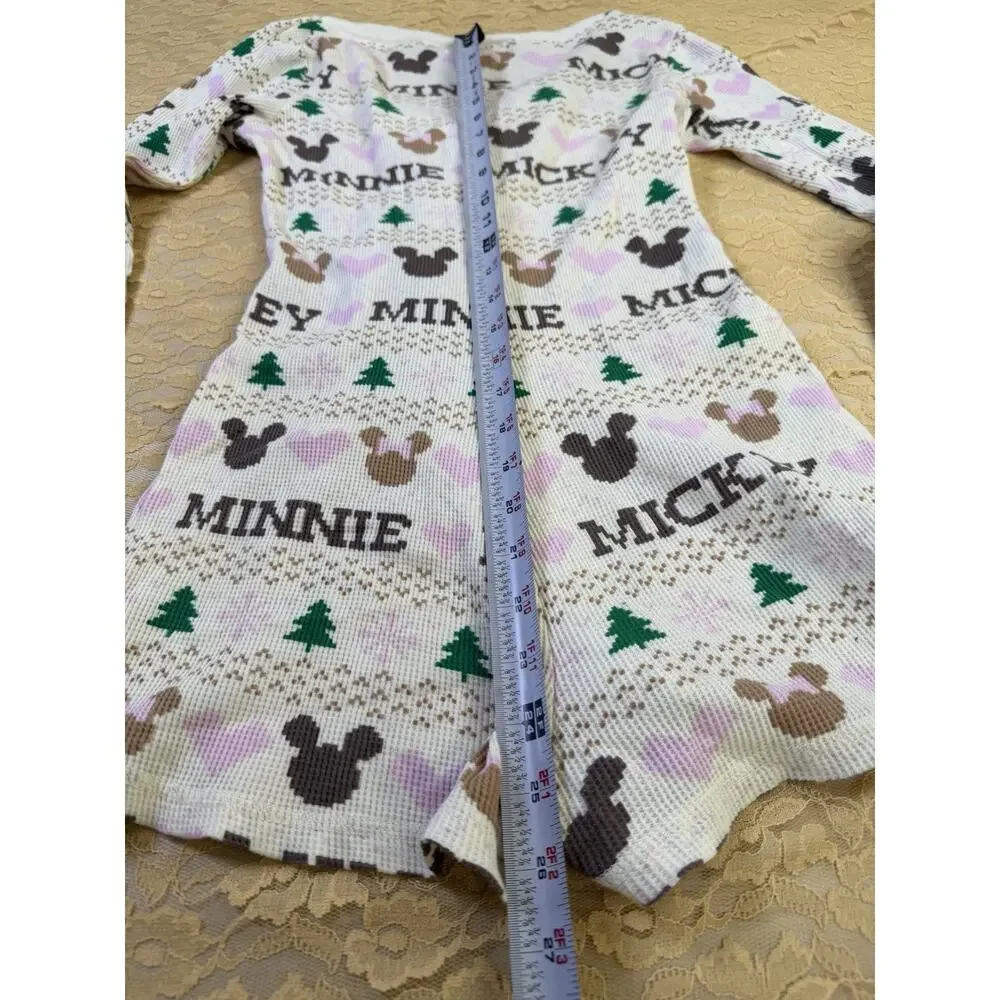 Disney Thermal Henly Romper | Mickey & Minnie Winter PJ Bodysuit - Picture 6 of 6